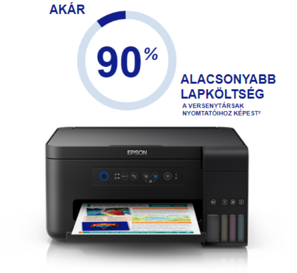 Számold ki mennyit spórolhatsz Epson EcoTank nyomtatóval!