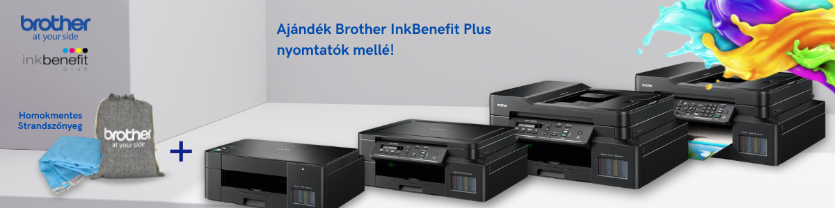 Ajándék Brother InkBenefit Plus nyomtatók mellé!