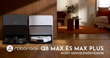 Roborock Q8 Max és Q8 Max Plus kedvezmény