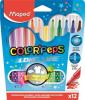 Filctoll készlet, 1-3,6 mm, kimosható, Color`Peps, 12 különböző szín