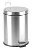 Pedálos szemetes, rozsdamentes acél, kivehető műa vödörrel, 5l