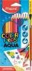 Akvarell ceruza készlet, háromszögletű, ecsettel, Color`Peps, 12 különböző szín