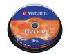 DVD-R lemez, AZO, 4,7GB, 16x, 10 db, hengeren
