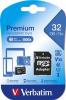 Memóriakártya, microSDHC, 32GB, CL10/U1, 90/10 MB/s, adapter, Premium