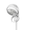 WFM 2 fali ventilátor, 30 W, 3 fokozat, 18 cm-es lapátátmérő, állítható dőlésszög, zsinórkapcsoló, fehér