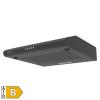KPE 5019B konyhai páraelszívó STORM, három sebességfokozat, légszállítás: 190 m3/h, 38 W, 50 cm, fekete