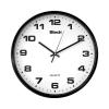 BH-80 falióra, 20 cm átmérő, fehér számlap, fekete keret, műanyag