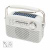 RPR9 napelemes rádió multimédia lejátszóval, FM-AM-SW rádió, Bluetooth, USB és microSD csatlakozás, beépített akkumulátor