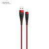 USB 2.0 Lightning kábel 1,2m Usams flexibilis piros SJ249USB03 