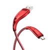 USB 2.0 micro kábel 1,2m Usams flexibilis piros 