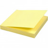 Öntapadó jegyzettömb, 75x75 mm, 100 lap, sárga