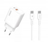 Hálózati töltő 1xusb + 1xusb-c aljzattal + usb-c kábel yooup 20w nc56-d Hálózati töltő 1xusb + 1xusb-c aljzattal + usb-c kábel yooup 20w nc56-d